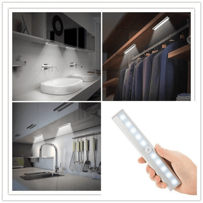 Led night light with motion sensor for closet