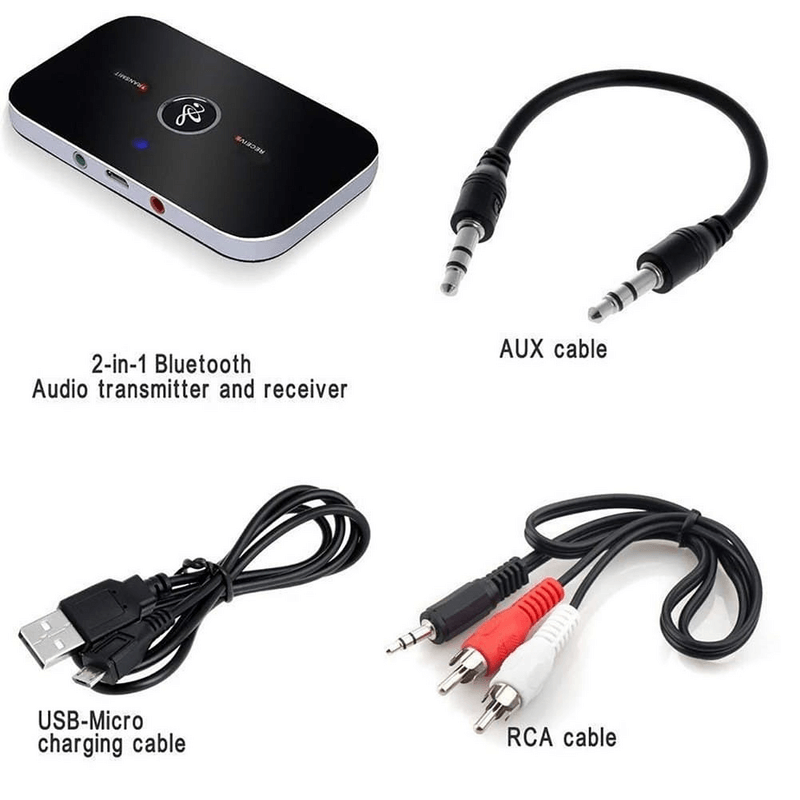 2 in 1 ports stereo bluetooth transmitter and receiver