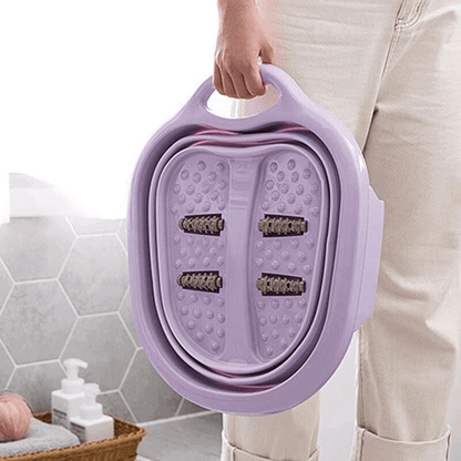 Folding travel foot bath basin feet spa