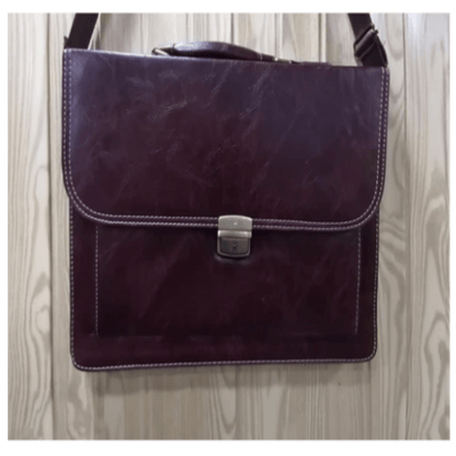 Laptop bag leatherette – brown
