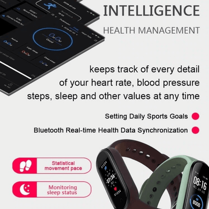 M5 smart watch bluetooth fitness bracelet