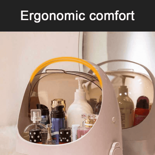 Space capsule open display makeup organizer