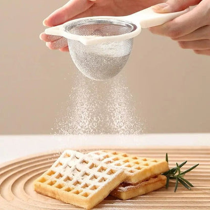 1 pc stainless steel strainer with plastic handle