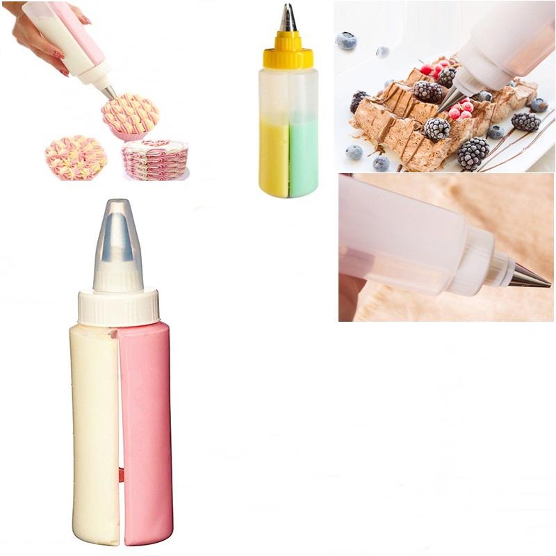 2in1 twin double cake decorating icing bottle
