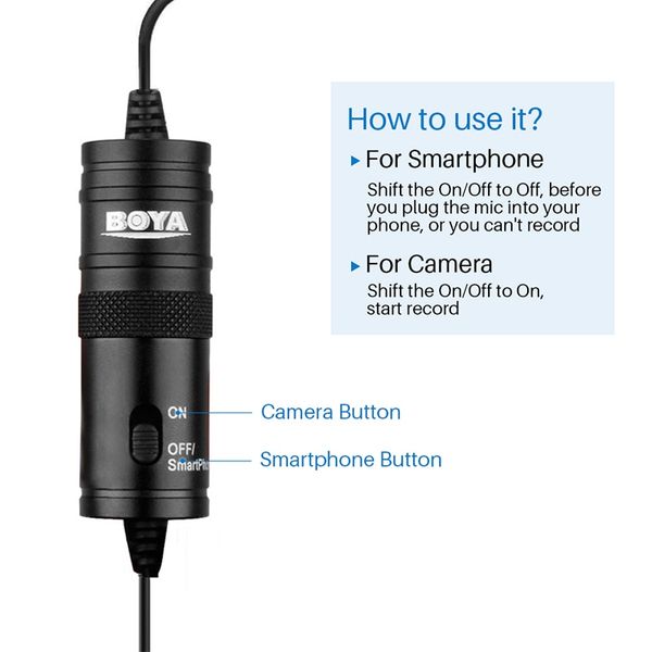 Boya mic m1 lavalier collar microphone