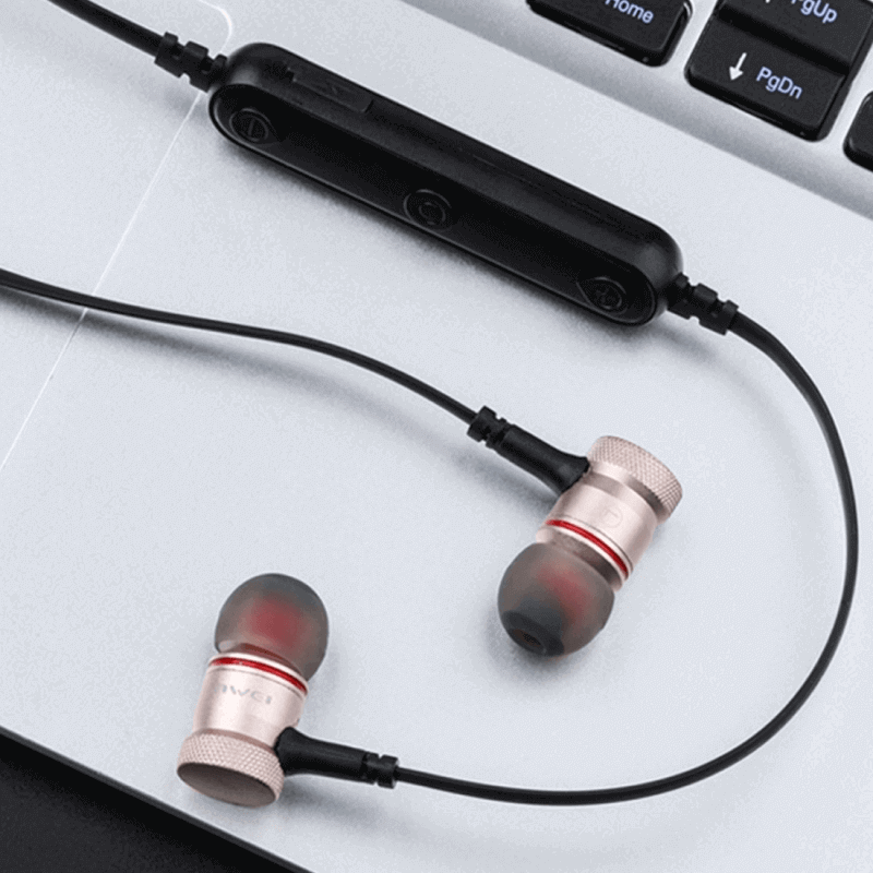 Wireless earphone magnetic lock awei b922bl