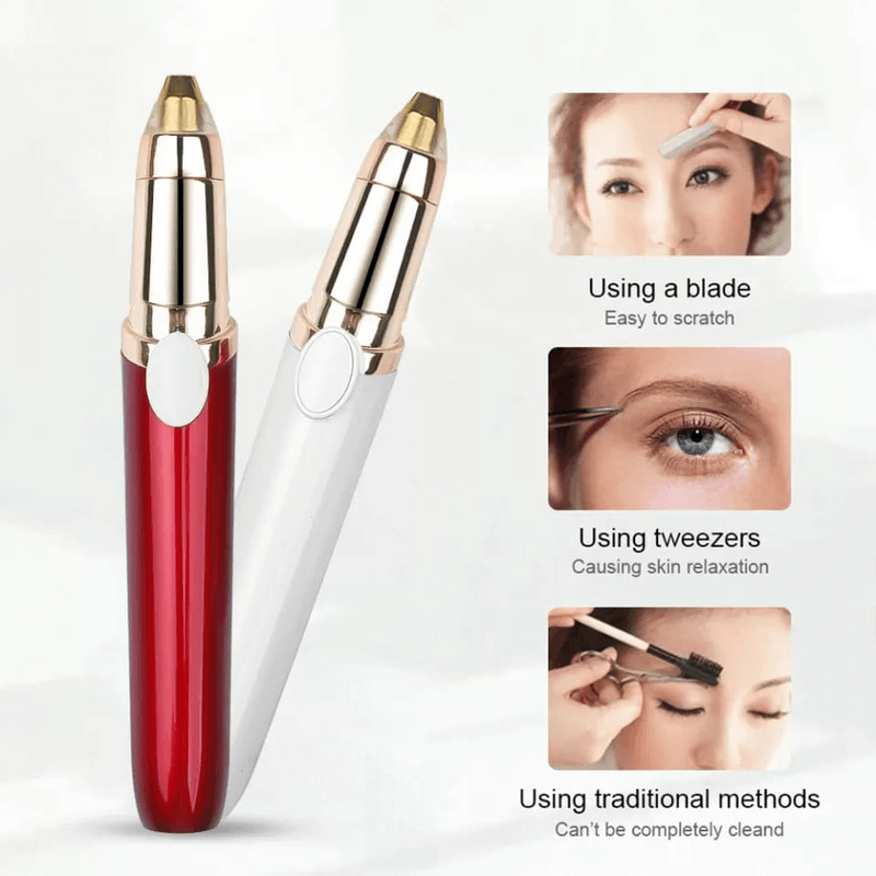 Portable electric eyebrow trimmer with usb cable