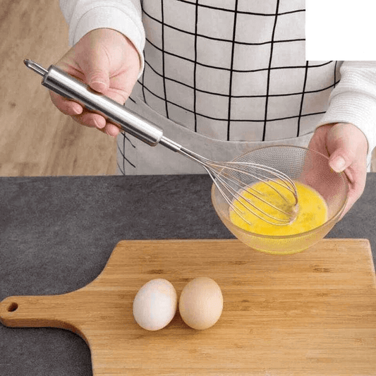 Stainless steel egg beater mixer