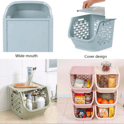 Multi function home storage basket