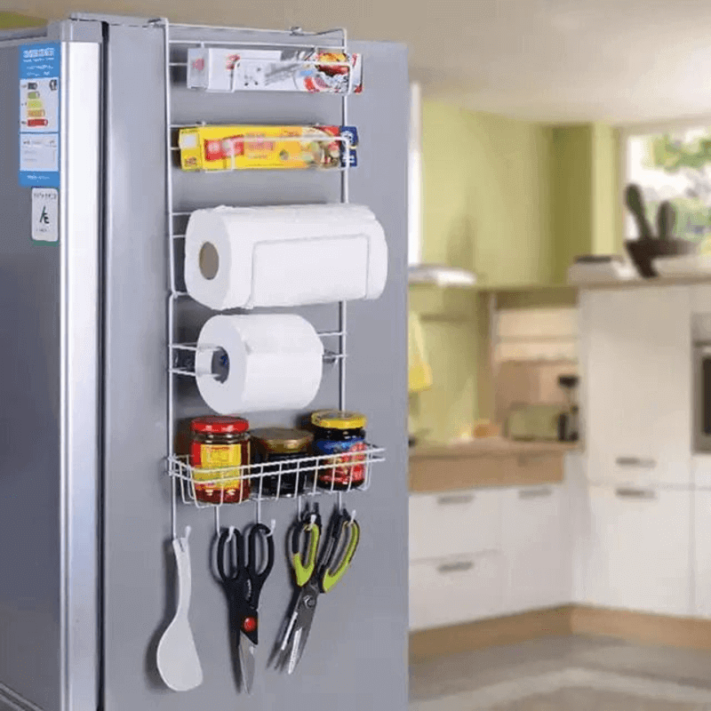 Refrigerator iron storage rack