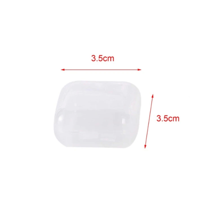 10 pcs transparent mini jewelry storage box