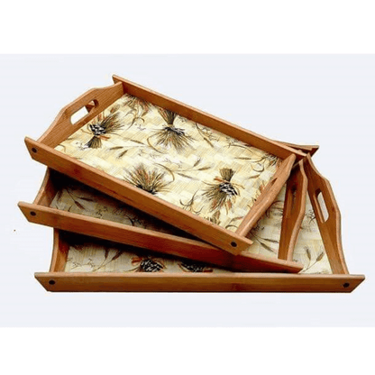 Wooden trays 3 pcs