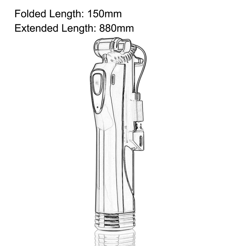 Rose gold selfie stick monopod wireless rc