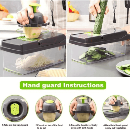 12 in 1 vegetable cutter slicer grater chopper