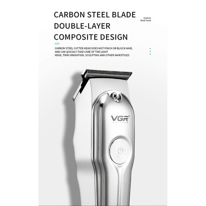 Professional hair trimmer with precision t blade