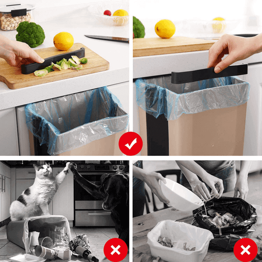 Foldable cabinet trash bin travel size