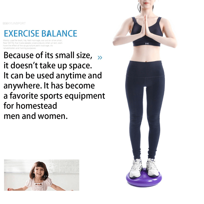 Body core balance inflatable cushion pad