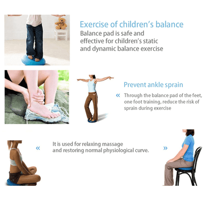 Body core balance inflatable cushion pad