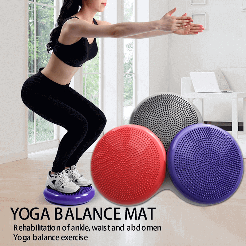 Body core balance inflatable cushion pad