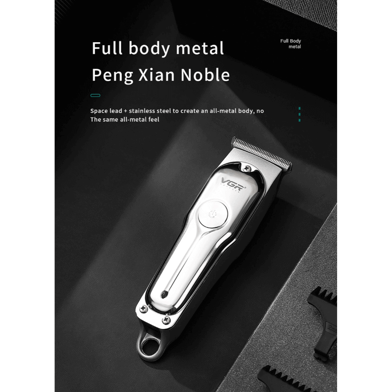 Professional hair trimmer with precision t blade