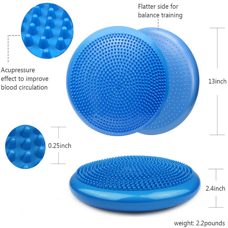 Body core balance inflatable cushion pad