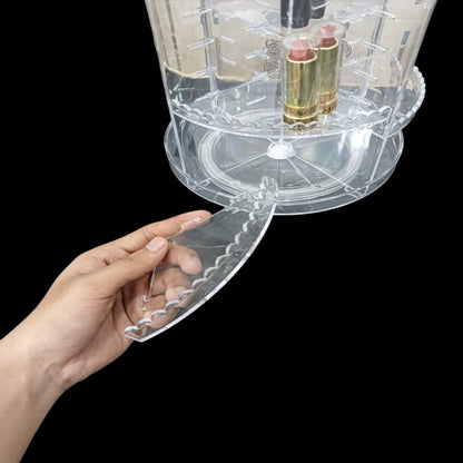 360° Rotating Crystal Cosmetics Makeup Organizer