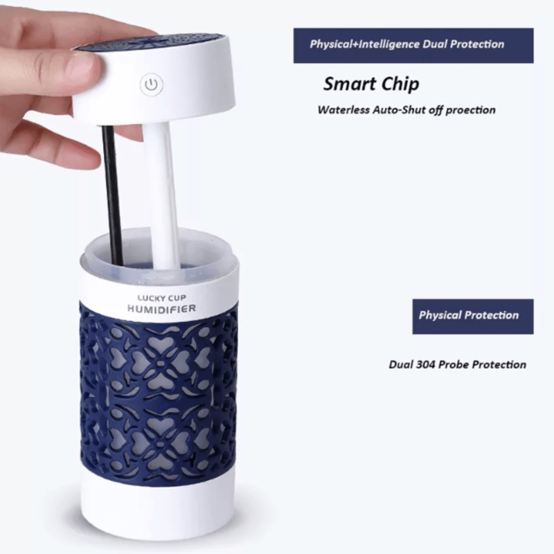 Portable lucky cup humidifier ultrasonic led night light