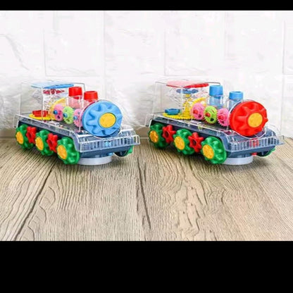 BATTERY OPERATED GEAR TRAIN WITH LIGHT SOUND