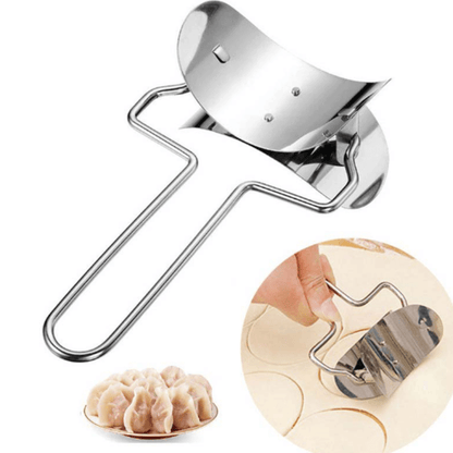 Large dumpling dough circle roller cutter