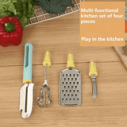 Stainless steel 4 in 1 kitchen tools set