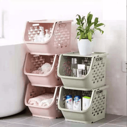 Multi function home storage basket