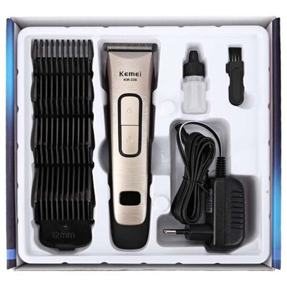 Kemei km-236 professional rechargeable barber hair cutting