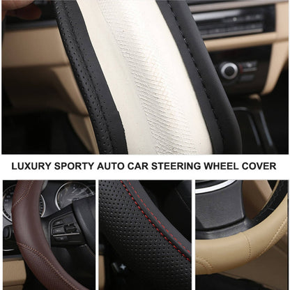 Car steering wheel cover with needles and thread