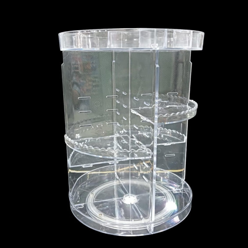 360° Rotating Crystal Cosmetics Makeup Organizer