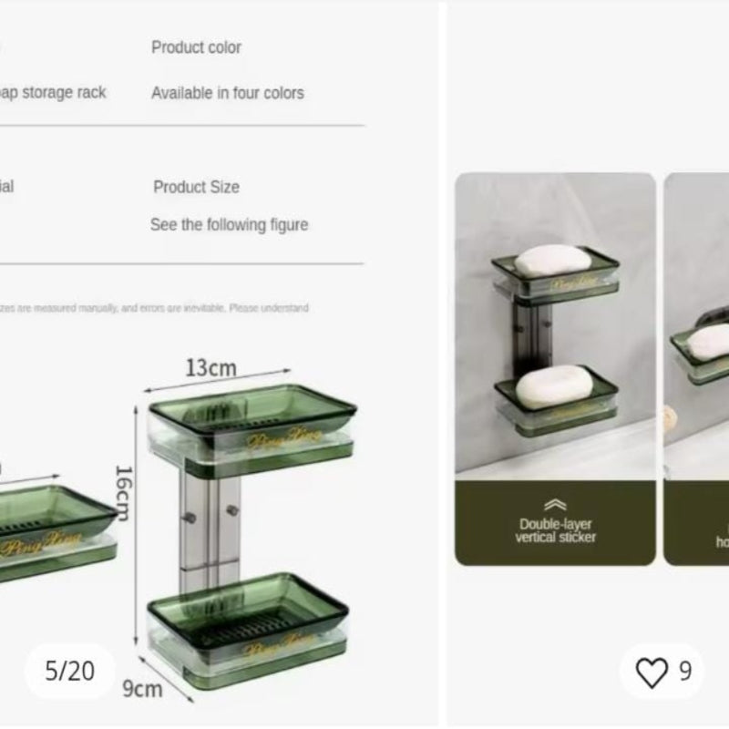 Creative Double Layers Soap Box
