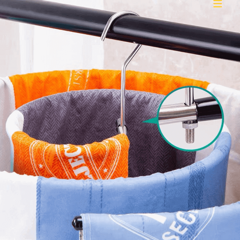 Stainless steel round towel hanger