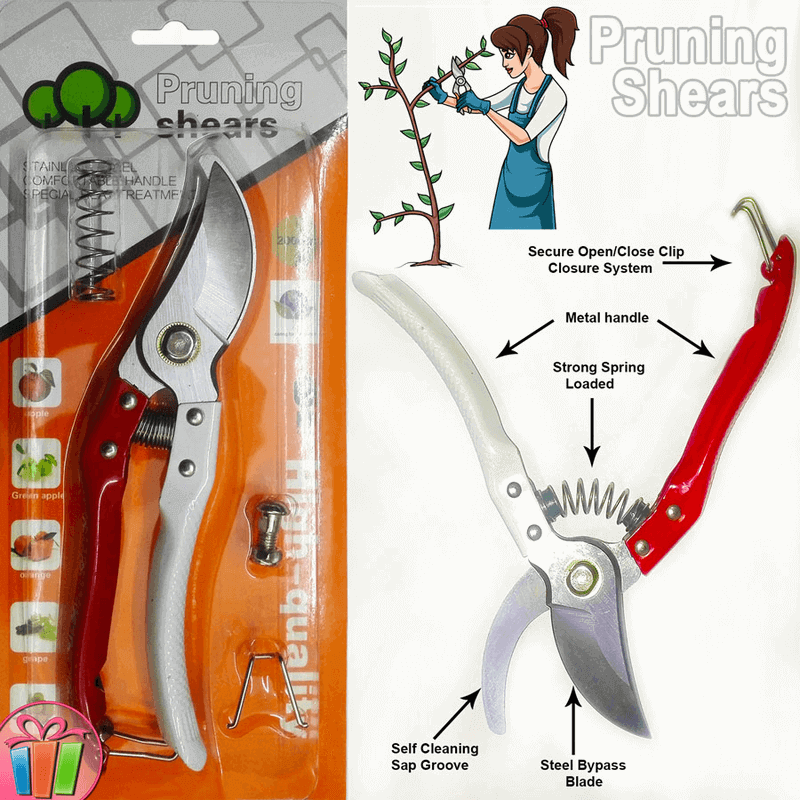 Carbon steel pruning shears garden scissors