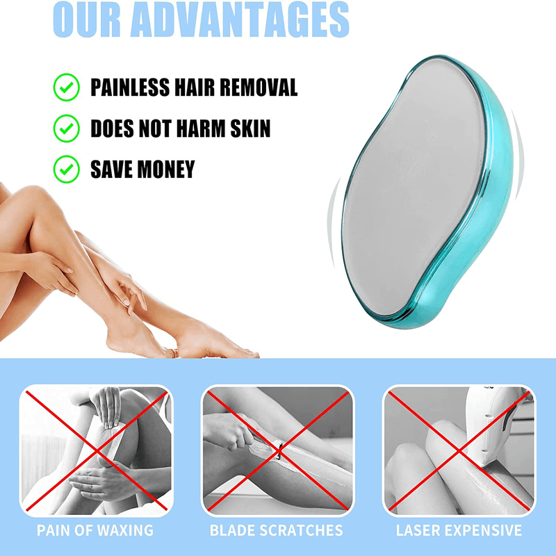 Crystal hair remover painless exfoliation tool