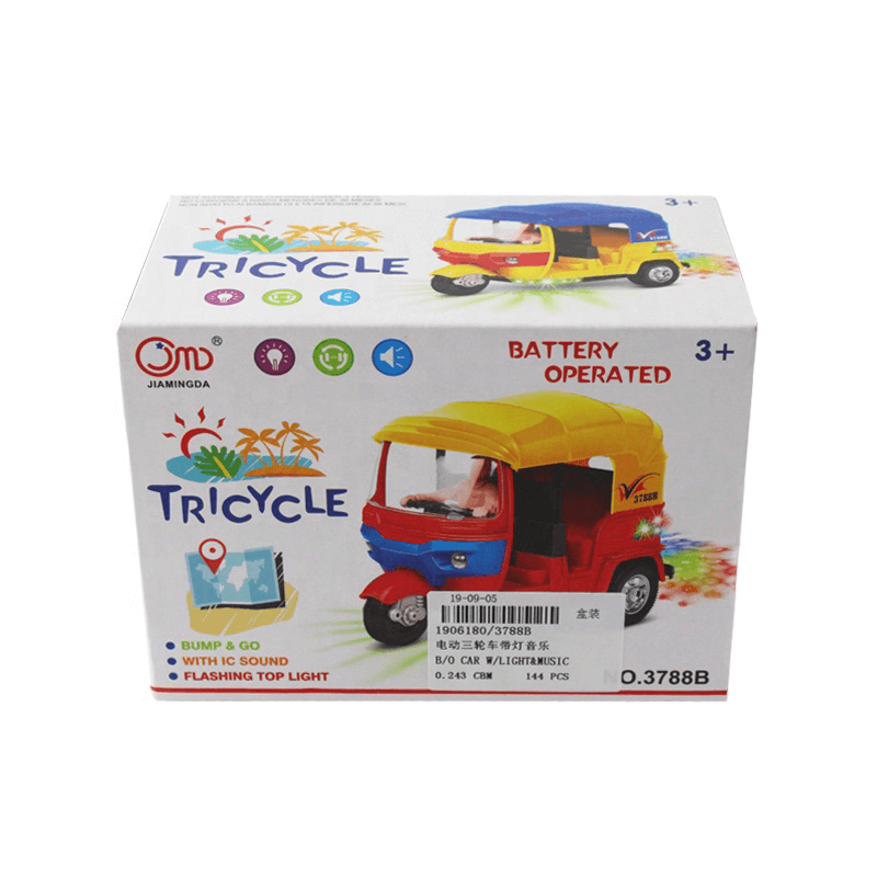 B-o kids small electric tricycle toy with light music