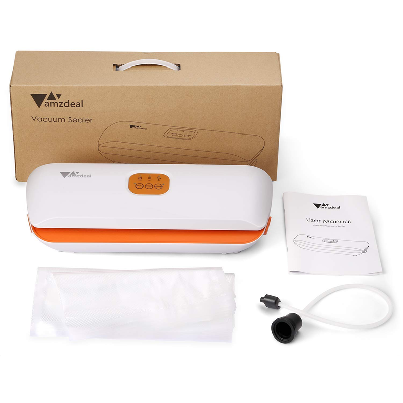 Portable automatic vacuum sealer for food