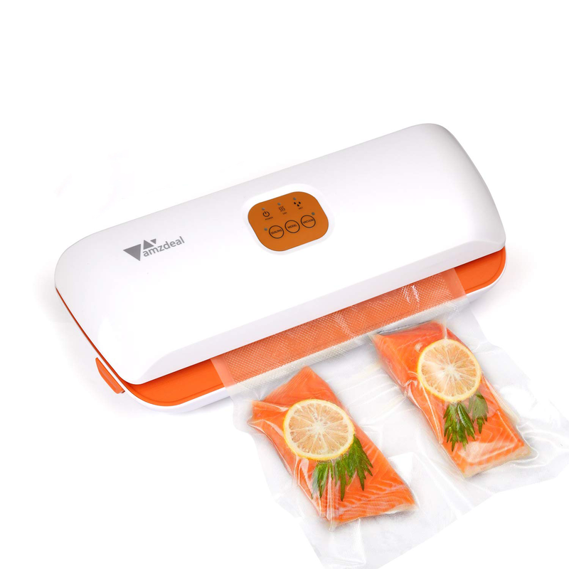 Portable automatic vacuum sealer for food