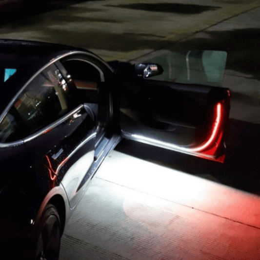 2pcs white red led car door anti-collision warning light