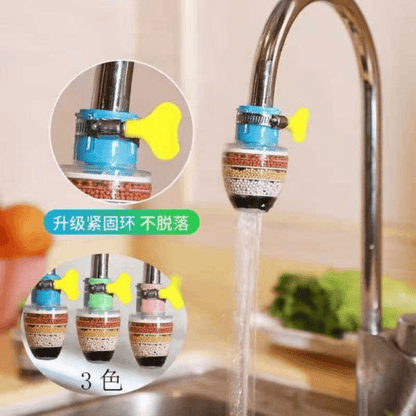 Stone faucet with clip