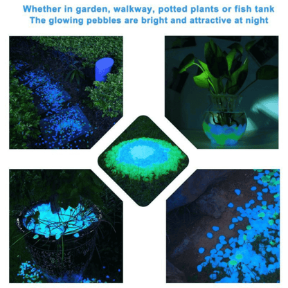 Glow in the dark fairy light pebbles for aquarium