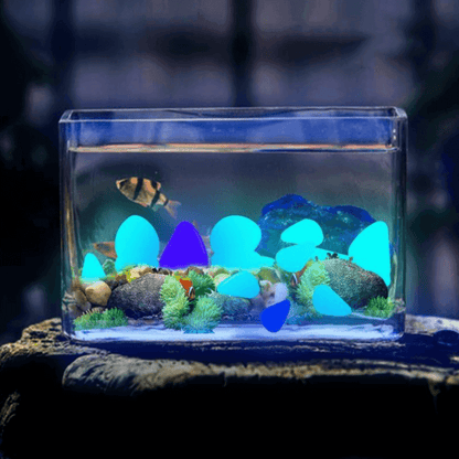 Glow in the dark fairy light pebbles for aquarium