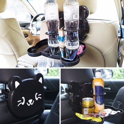 Cute cartoon folding car back seat table tray