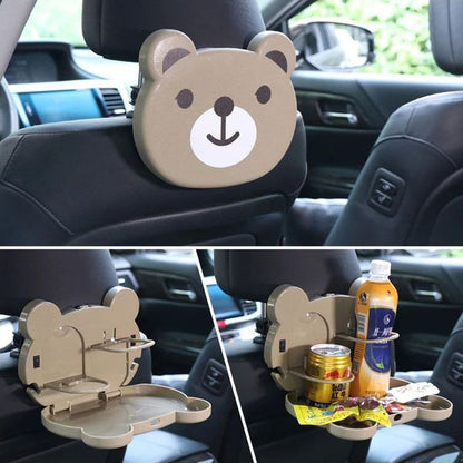 Cute cartoon folding car back seat table tray