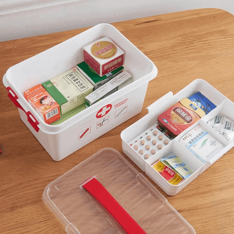 First aid medicine box large