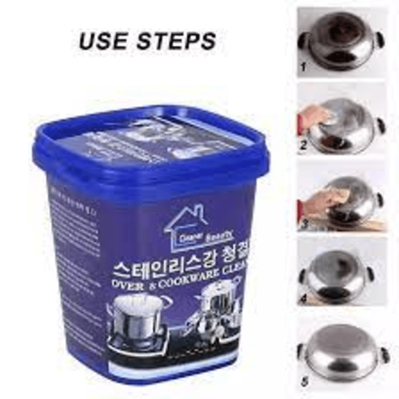 Magical stainless steel polish cookware cleaner