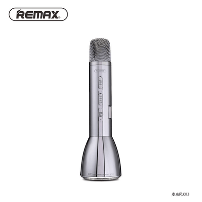 Remax pc k03 wireless microphone bluetooth speaker